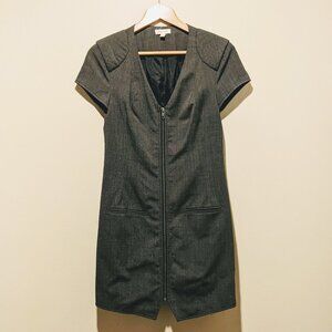 Silence + Noise Sexy-chic office look Grey Zipper Mini Dress - Size S